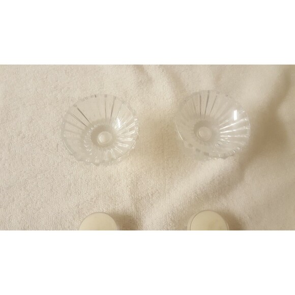 Tipperary Crystal Star Mini Candle Holder Pair Tea Light NIB - Picture 3 of 4